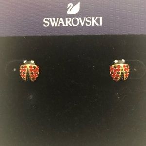 Swarovski ladybug earrings